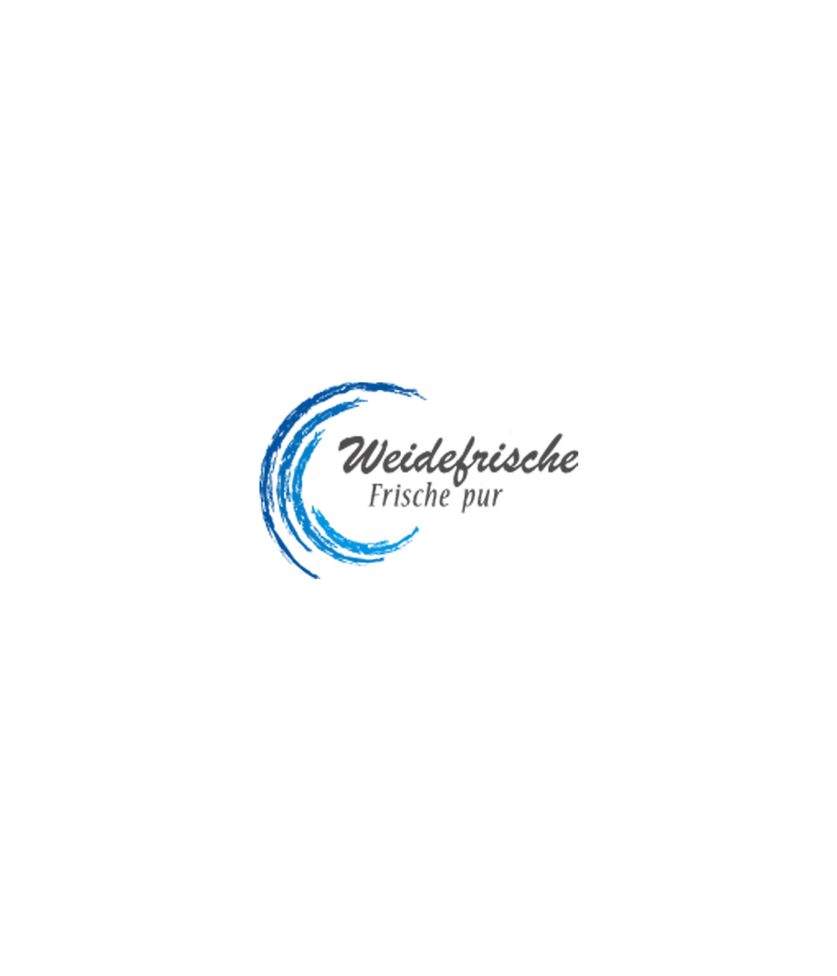 Logo Weidenfrische. Slogan frische pur.