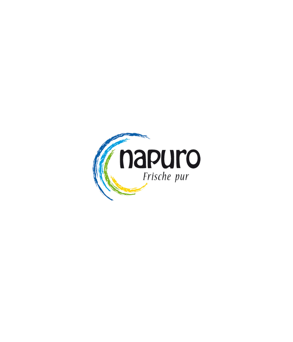 Logo napuro. Slogan: Frische pur